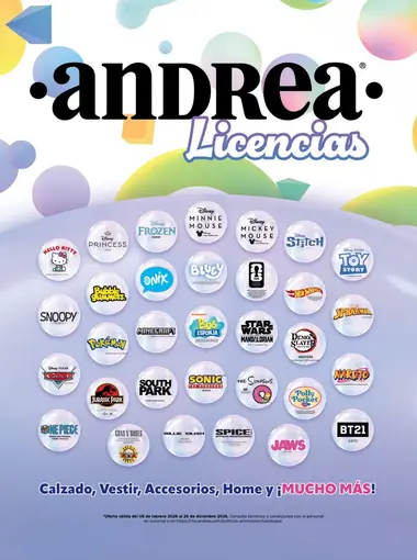 Catalogo Andrea Licencias: Colecci&oacute;n 2026